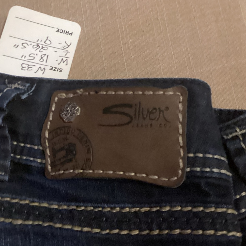 EUC Silver Jeans Capris Dark Indigo Denim - Picture 2 of 9